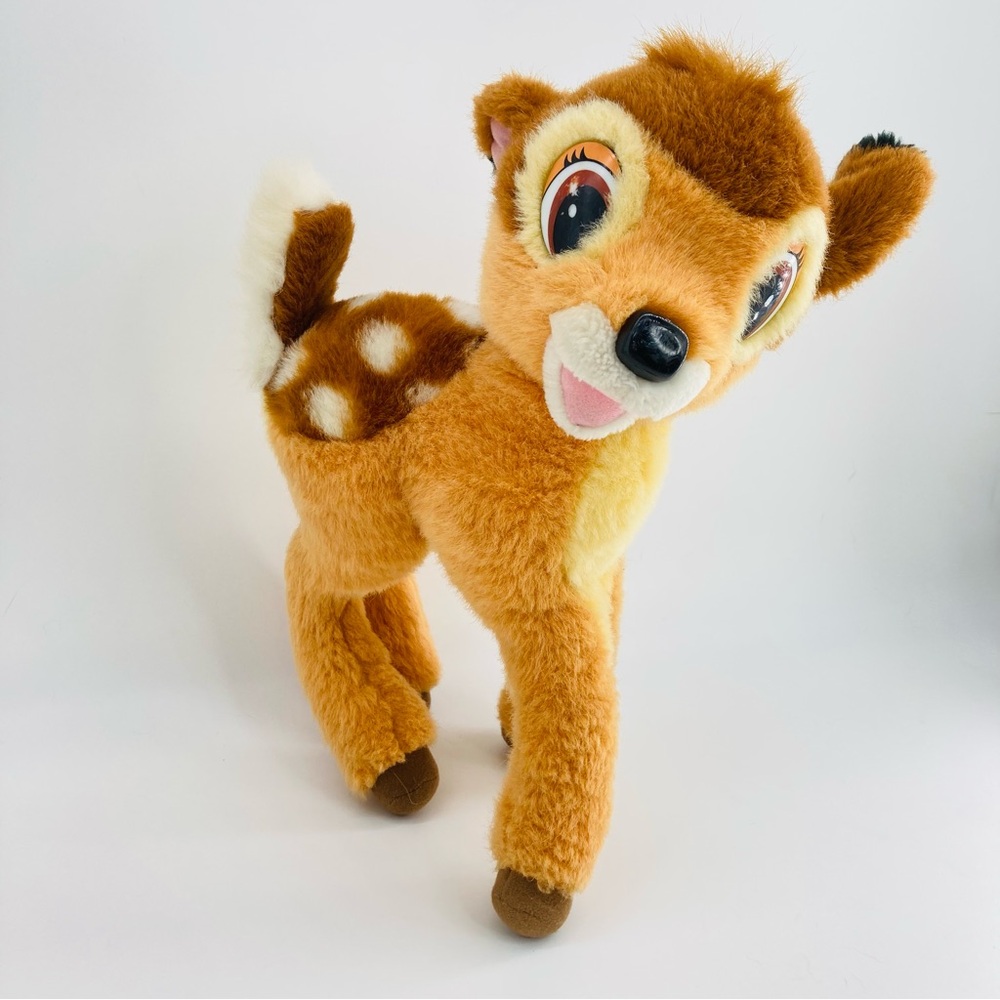 Bambi Plush Vintage Disney 14" Stuffed Animal Mattel 1992 Standing Bendable Legs